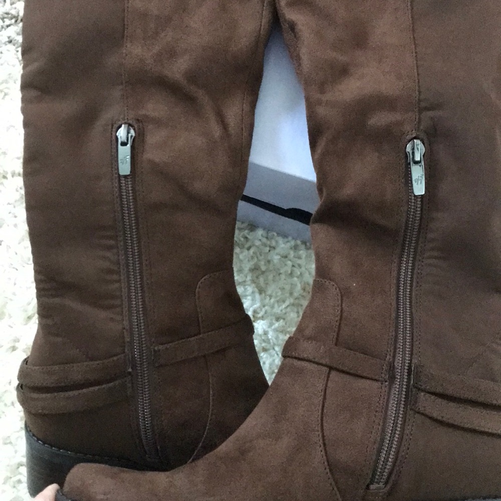 Marc Fisher Multi Fabric Over the Knee Boots - Picture 5 of 6
